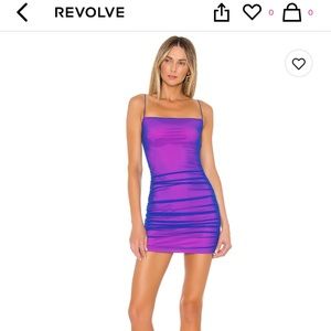Superdown Purple Mesh Dress